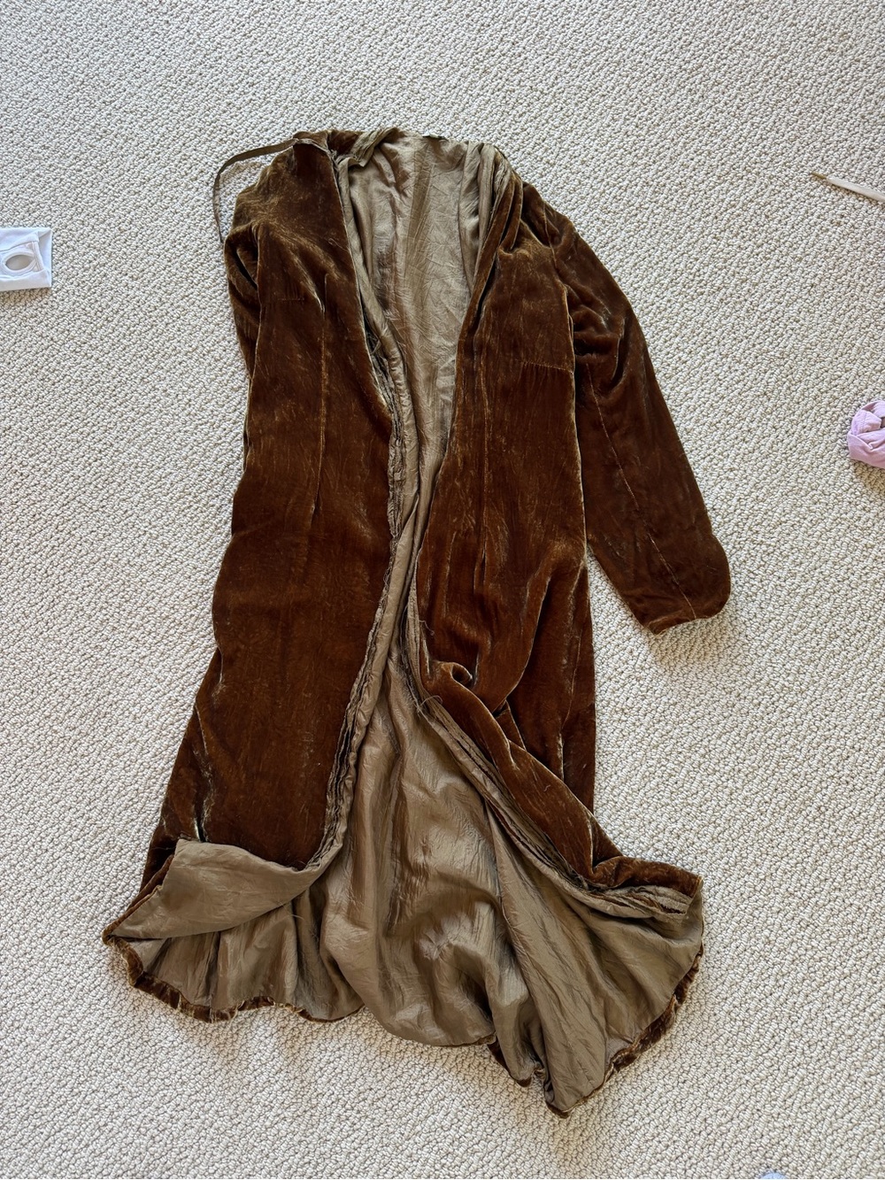 Beautiful vintage real velvet robe